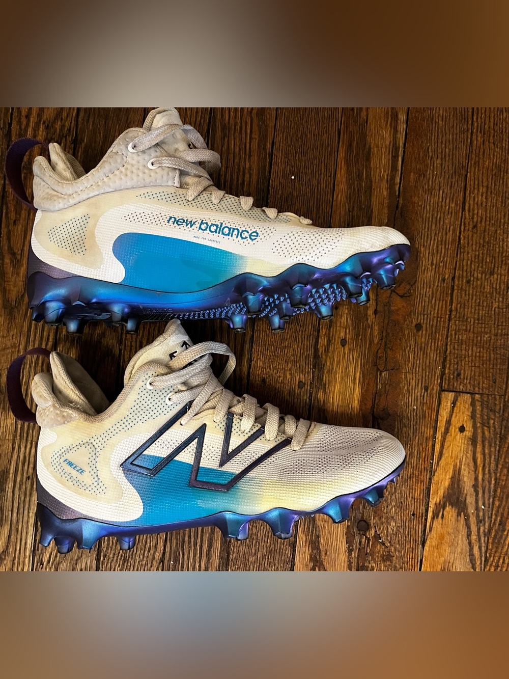 New Balance FreezeLX V4 FREEZAT4 Lacrosse Shoes Men 6 Women 7.5 White - Picture 5 of 8
